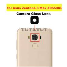 Lente de Cristal para cámara trasera Asus Zenfone 3 Max ZC553KL, pieza de repuesto de reparación con pegamento, 2 uds. 2024 - compra barato