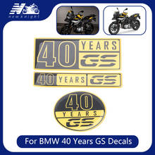 For BMW 40 Years GS Decals R1200GS R1250GS etc Motorcycle 3D Waterproof Sticker Body Shell Decal Protector Fairing Emblem Badge 2024 - buy cheap