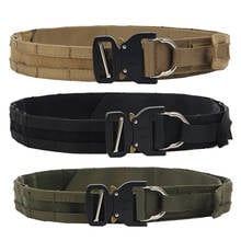 125/130/135cm Tactical Nylon Belt Military Quick Release Hunting Belt Outdoor Heavy Duty Training Waistband with Metal Buckle 2024 - buy cheap