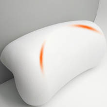SPA Bath Pillow Non-slip Bathtub Headrest Soft Waterproof Bath Pillows With Suction Cups Easy To Clean Bathroom Accessories 2024 - buy cheap