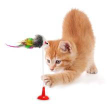 Искусственная мышь для домашних животных, имитация весенней присоски, упражнения для кошек, когти для кошек, пластиковая и плюшевая Дразнилка для котенка, интерактивные игрушки 2024 - купить недорого