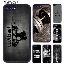 MaiYaCa Bodybuilding Gym Fitness Phone Case For iPhone X XR XS 11 12 13 Pro MAX 5 6 6S 7 8 Plus Samsung Galaxy S6 S7 S8 S9 S10 2024 - buy cheap