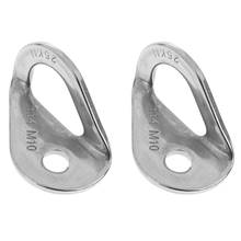 2 Pieces 10mm Rock Climbing 25KN Anchor  Hangers Plates Stainless Steel 2024 - buy cheap