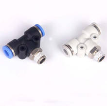 PB 6-02   6mm-1/4" PT thread  hot male tee plastic air tube fittings 2024 - buy cheap