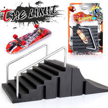 Mini Training Skating Board with Ramp Track Interesting Mini Skateboard Toys Finger Skateboards Toy Set 2024 - buy cheap