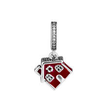 Cosy Christmas House Dangle Charm Authentic 925 Silver Jewelry Fits Beads Bracelets & Necklaces DIY Fashion Female Jewelry Charm 2024 - buy cheap