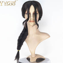 YYsoo The Women's Cosplay Wig Long Black Braid Synthetic Wig with Baby Hair for Women Halloween Party Show Wig Machine Made Wig 2024 - buy cheap