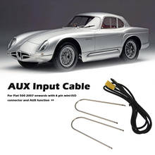 AUX Input Adapter Cable for Fiat Grande Punto 2007 Onwards Mini ISO 6Pin Radio 3.5mm Jack Connect Car Radio Car Mini 2024 - buy cheap