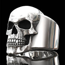 Fashion Vintage Devil Skull Head Men's Ring Exaggeration Punk Skeleton Rings for Men Women Anniversary Gifts Jewelry 2020 2024 - buy cheap
