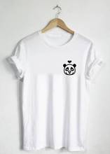 Camiseta bolso de panda casual engraçada manga curta coração amantes pandas camiseta estilo urso selvagem vintage grunge tops roupas de arte 2024 - compre barato