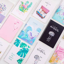 120-Page Spiral Coil Notebook Kawaii Animal Spin Binding Simple Student A5 Thickened Grid Paper Coil Office Student Stationery 2024 - buy cheap