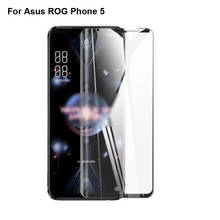 2 pçs preto ultra-fino para asus rog telefone 5 zs673ks protetor de tela cheia filme de vidro temperado rogphone 5 película de vidro protetora 2024 - compre barato