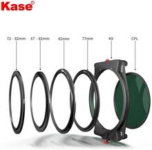 Kit de soporte de filtro Kase K9 Slim 100mm con soporte + filtro CPL magnético de 90 mm + adaptadores de 67mm 72mm 77mm 82mm 2024 - compra barato