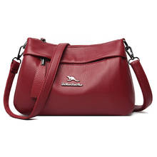 Bolso de mano informal de lujo para mujer, bolsa de mensajero de cuero suave, elegante bolso cruzado con almohada, dos correas de hombro, Hobo 2024 - compra barato