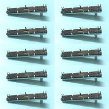 10PCS Electronic organ synthesizer Black 6 cm 6.5MM long double mixer fader potentiometer B50K B50KX2 15MMC 2024 - buy cheap