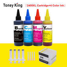Toney King заправка чернильного картриджа для Canon PGI-2400 XL + 400 мл бутылка чернил для PGI 2400 MAXIFY MB5040 MB5140 MB5340 MB5440 принтер 2024 - купить недорого