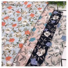 Chzimade 100x150cm Vintage Flower Printed Fabric For Pillow Garment Polyester Tissu Fabric Diy Sewing Crafts 2024 - buy cheap