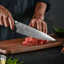 8'' Chef Knife Damascus Steel Kitchen Knives Sharp Utility Slicing Knife Home Kitchen Cooking Tool Gift Knive With G10 Handle 2024 - buy cheap
