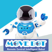 Robô astronauta de controle remoto, brinquedo robô inteligente de batalha e dança, música, para crianças, com controle remoto 2024 - compre barato