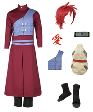 Anime cosplay Shippuden Gaara Cosplay Costume Red Coat Tailor Made Blue vest  Halloween costumes comic cosplay 2024 - buy cheap