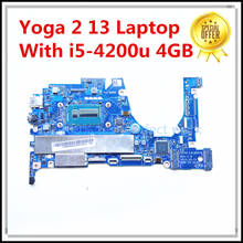 For Lenovo yoga2 13 Laptop Motherboard With SR170 i5-4200 1.60GHz Cpu 4GB RAM ZIVY0 LA-A921P FRU 90005929 100% Tested Fast Ship 2024 - buy cheap