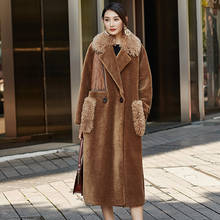 Real Fur Coat Women Sheep Shearing 100% Wool Jacket Women Long Korean Warm Winter Coat Women Clothes 2020 SGT-1902 YY1755 2024 - buy cheap