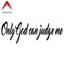 Aliauto Funny Car Stickers Only God Can Judge Me Art Font Vinyl Waterproof Sunscreen Decals Covers Black/Silver, 20cm*7m 2024 - buy cheap