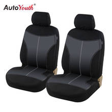 AUTOYOUTH-Funda de asiento delantero de tela Oxford clásica, cubierta de asiento Universal para Toyota, Honda, ford, nissan, Protector de asiento de coche negro 2024 - compra barato