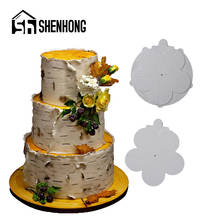 SHENHONG Moldes Fondant Silicone Flor Textura Sobremesa Pastelaria Ferramentas Do Cozimento Decorar Bolos Sugarcraft Gumpaste Moldes Bandeja 2024 - compre barato