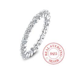 100% 925 prata esterlina jóias do vintage simples cristal casal casamento anéis de prata para homens femininos anel de prata bijoux/jkjfka 2024 - compre barato
