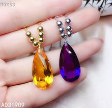 KJJEAXCMY boutique jewelry 925 sterling silver inlaid Amethyst Citrine necklace Women's pendant beautiful popular 2024 - buy cheap