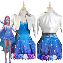 LOL KDA Seraphine Cosplay Costume Dress Women Outfits Halloween Carnival Suit 2024 - buy cheap