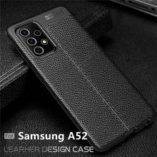 Para funda Samsung Galaxy A70 funda de teléfono a prueba de golpes de cuero de lujo suave TPU funda para Samsung A70 funda para Galaxy A70 bolsa WolfRule 2024 - compra barato