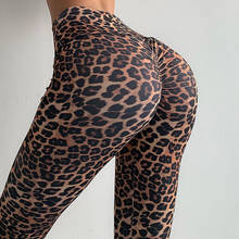 NORMOV-mallas Push Up con estampado de leopardo para mujer, Leggings sexys de cintura alta, de entrenamiento, de poliéster, para Fitness 2024 - compra barato
