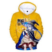 Anime Yellow Mushoku Tensei Character Hoodie 3D Print Tie Dyeing Men Hoodies Sweatshirts Harajuku Children Long Sleeve Hoodies 2024 - buy cheap