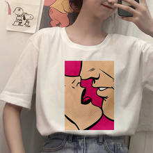 New Fashion Sexy Women art printing T shirts Summer Harajuku Short sleeve white T shirt Casual Tops Streetwear Female T shirt 2024 - buy cheap