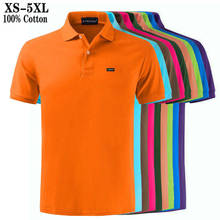 Polos informales de manga corta para hombre, camisetas de marca de buena calidad, 100% algodón, XS-5XL 2024 - compra barato