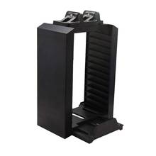 Black Color Game Disk Tower Vertical Stand for PS4 DualShock Controller Charging Dock Station for PlayStation 4 PRO Slim 2024 - buy cheap