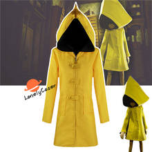 Game little fantasias com capuz, fantasia de casaco amarelo com capuz, uniforme de halloween para cosplay e festas, 2 e seis 2024 - compre barato