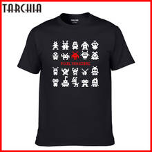 TARCHIA 2022 Homme Boy Men T-Shirts Male Pixel Space Monsters Vintage New TShirt Cotton Casual Tops Tee Short Sleeve Summer 2024 - buy cheap