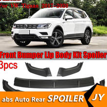 Para Volkswagen Tiguan Body kit spoiler 2017-2020 Tiguan ABS Amortecedor dianteiro Difusor Traseiro lip spoiler traseiro Protetor Bumpers 2024 - compre barato