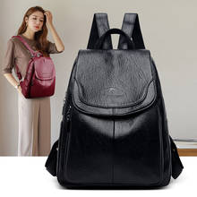 Designer Backpack Women Multifunction Shoulder Bags High Quality Leather School Bags for Teenage Girls 2020 New School Bag pack 2024 - buy cheap