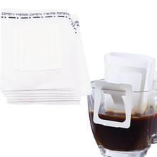 Bolsa de filtro de café por goteo portátil para el hogar, oficina, viaje, DIY, filtros de papel estilo oreja colgante, 50-200 Uds./paquete 2024 - compra barato