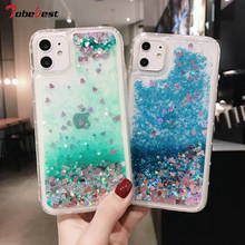 Funda con purpurina líquida para iphone, carcasa de silicona suave con estrella de arena movediza dinámica para modelos 12, 11 Pro, XR, XS, Max, XS, X, 8, 7, 6S, 6 Plus, SE, 5S, 5 2024 - compra barato