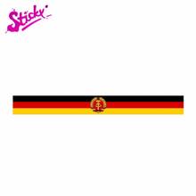 Pegatina de vinilo con bandera de Alemania para coche, calcomanía de ventanas creativas para motocicleta, todoterreno, portátil, maletero, guitarra 2024 - compra barato