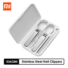 Xiaomi Mijia-Juego de cortaúñas de acero inoxidable, cortauñas profesional para el cuidado de la pedicura, lima de uñas, herramientas de belleza 2024 - compra barato