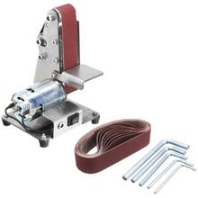350W Mini Electric Belt Machine Sander Sanding Grinding Polishing Machine Abrasive Belts Grinder DIY Polishing Cutter Edges 2024 - buy cheap