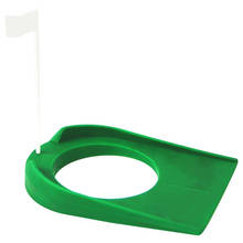 Golf Putting Hole & Flag Putting Cup, Ayuda de entrenamiento para práctica, tapete para Putters, accesorios para equipos 2024 - compra barato
