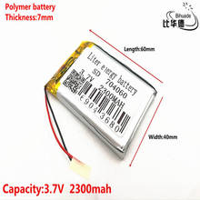 Литий-полимерная батарея 3,7 704060 074060 mah MP5 7 inch MP4 navigator security products, 2300 V 2024 - купить недорого