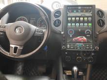 Radio Estéreo con pantalla Vertical de 13,6 pulgadas para coche, reproductor Multimedia de DVD con navegación GPS, para Volkswagen Tiguan 2010-2019 2024 - compra barato